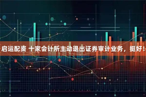 启运配资 十家会计所主动退出证券审计业务，挺好！